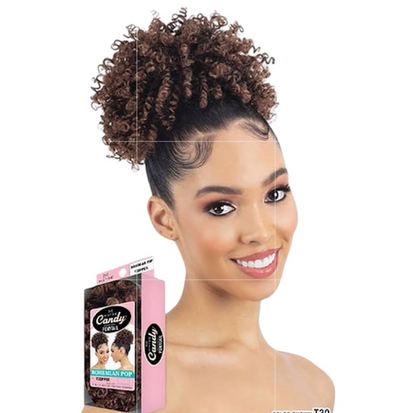 Mayde Beauty Drawstring Ponytail and Bang COCO DOLLIES  NWT - Picture 4 of 6